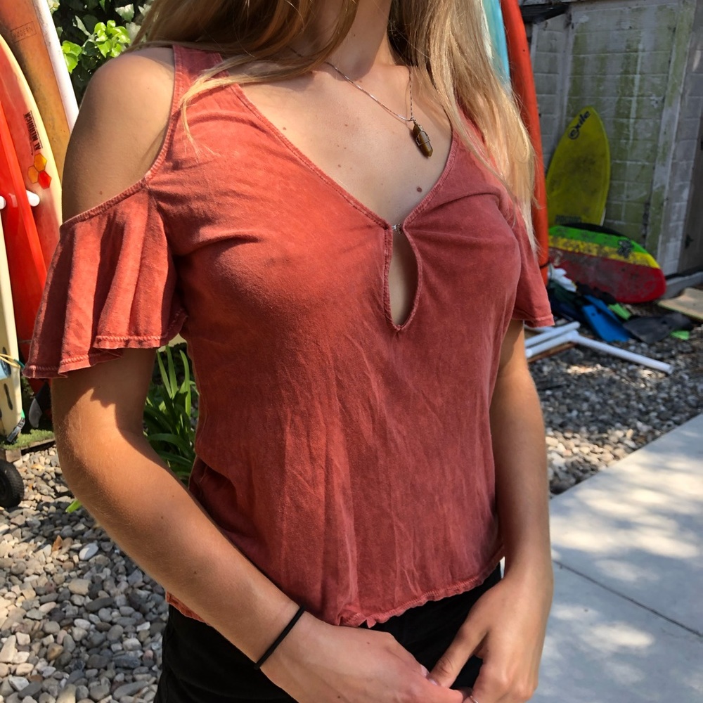 Orange crop Top